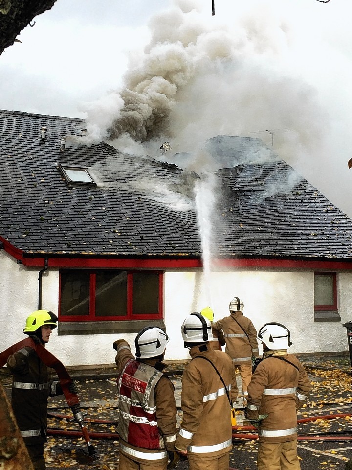 Fire at the Cill Chuimein medical centre in Fort Augustus.