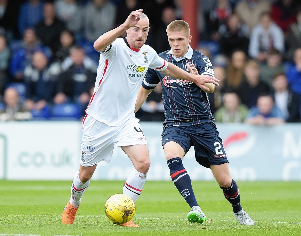 James Vincent has suffered injury problems since joining Caley Thistle.