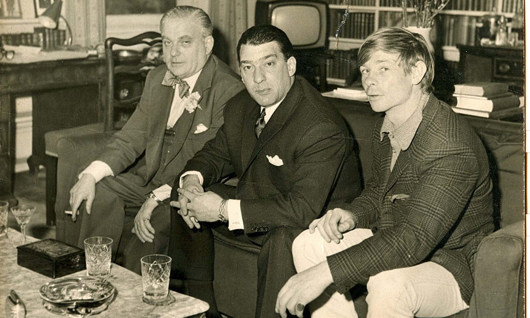 Lord Boothby, Ronnie Kray and Leslie Holt.