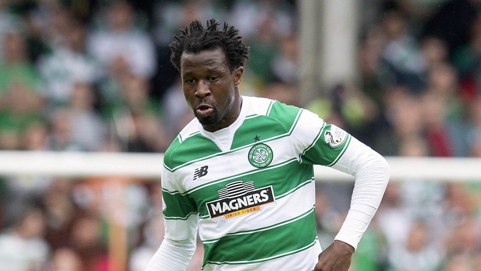 Efe Ambrose during his time at Celtic. Image: SNS.