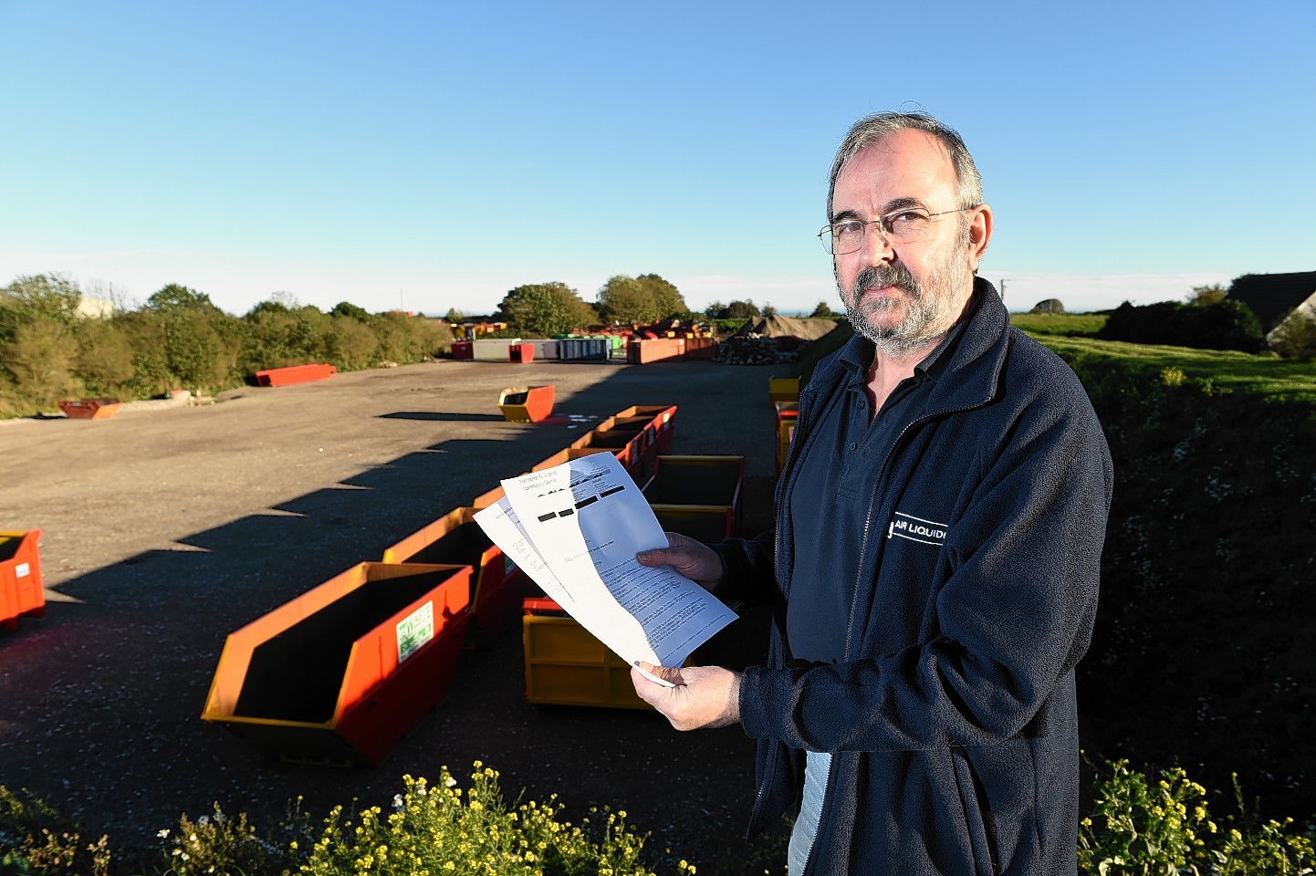 Portlethen and District Community Council chairman Ron Sharp who is leading objections to the expansion of EIS Waste Service's plans for wash pods on Gallowhill, Nigg.