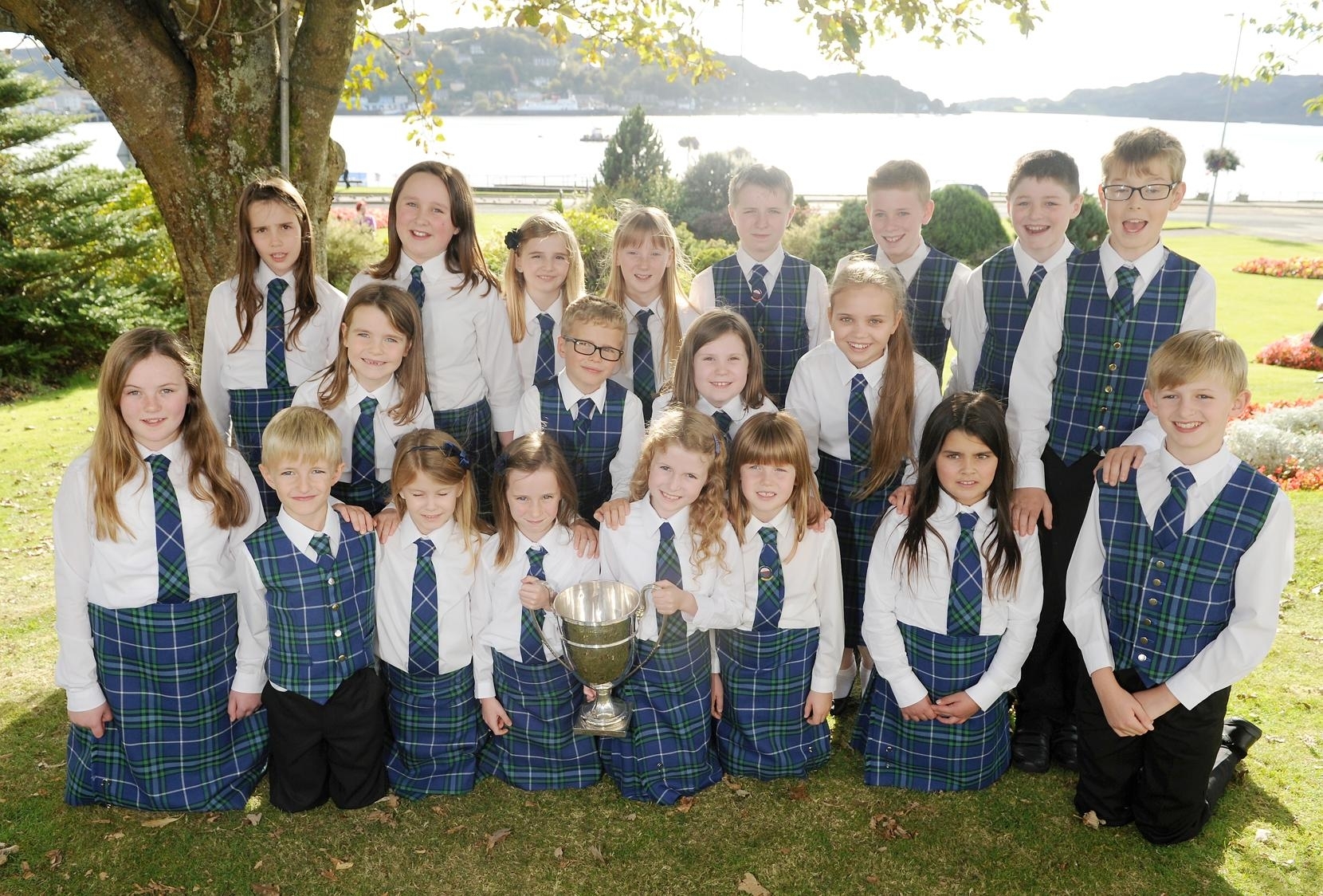 Picture by SANDY McCOOK   13th October '15 Royal National Mod Oban 2015 (Tuesday)  The Sir E  Scott School Junior Choir from Tarbert in Harris.
