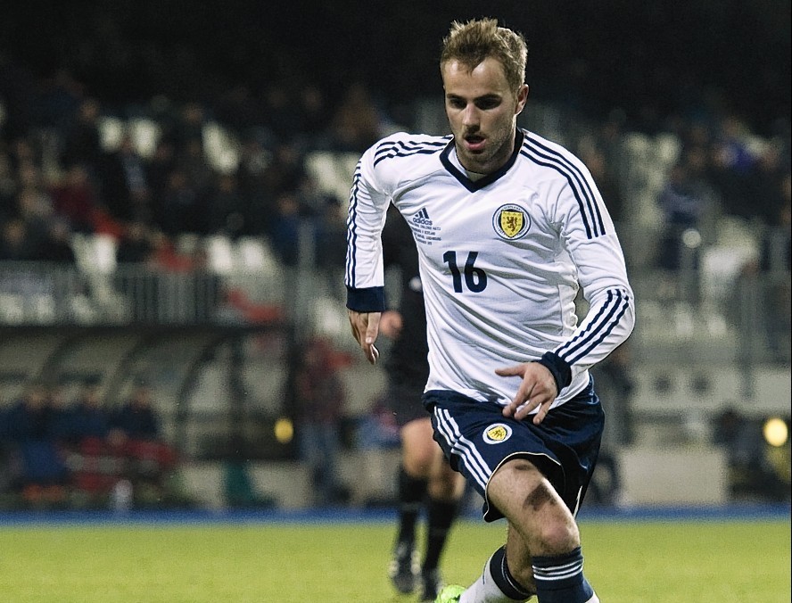 Andrew Shinnie earned his only Scotland cap in 2012, during his impressive spell with Caley Thistle