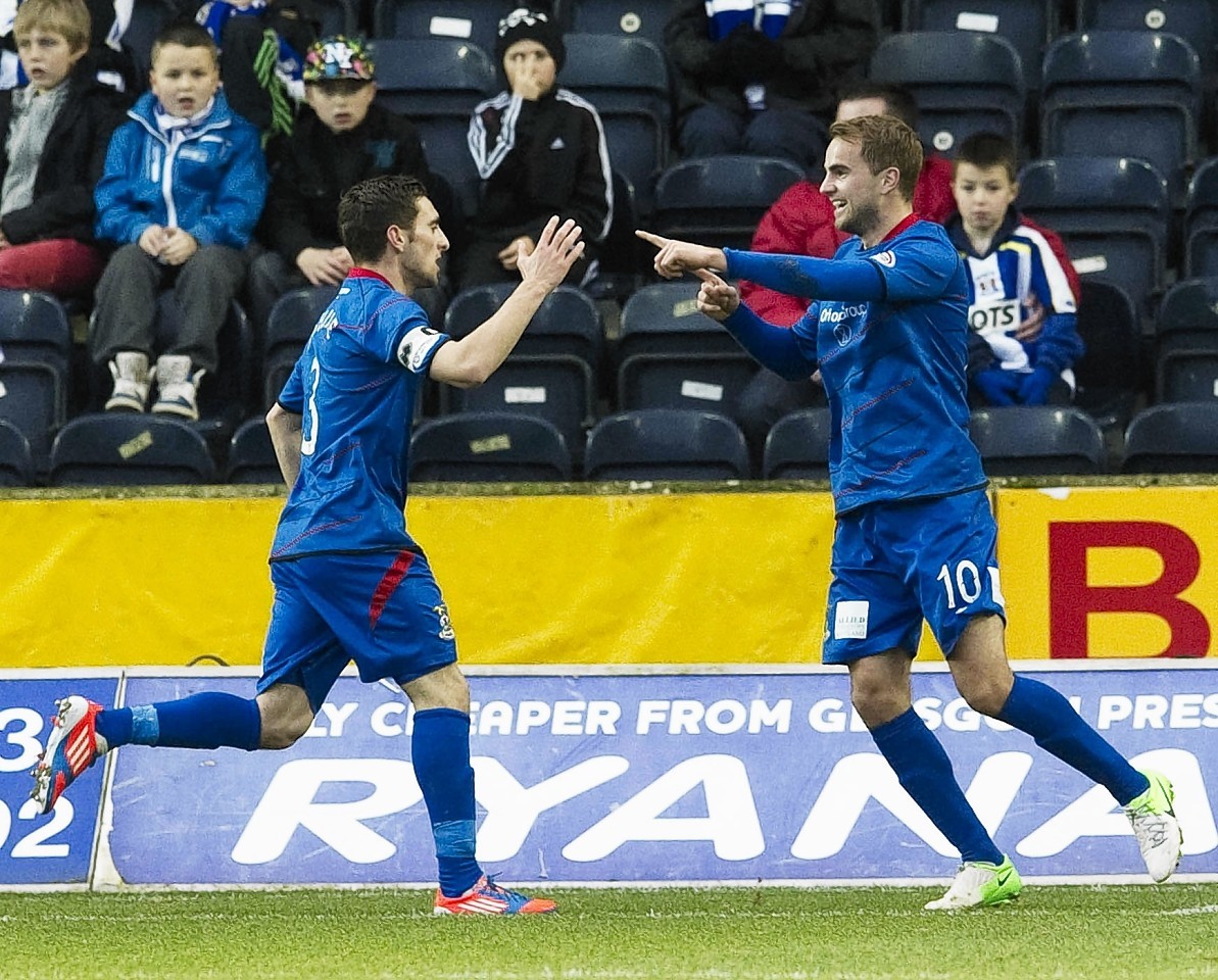 The Shinnie brothers in action for Inverness