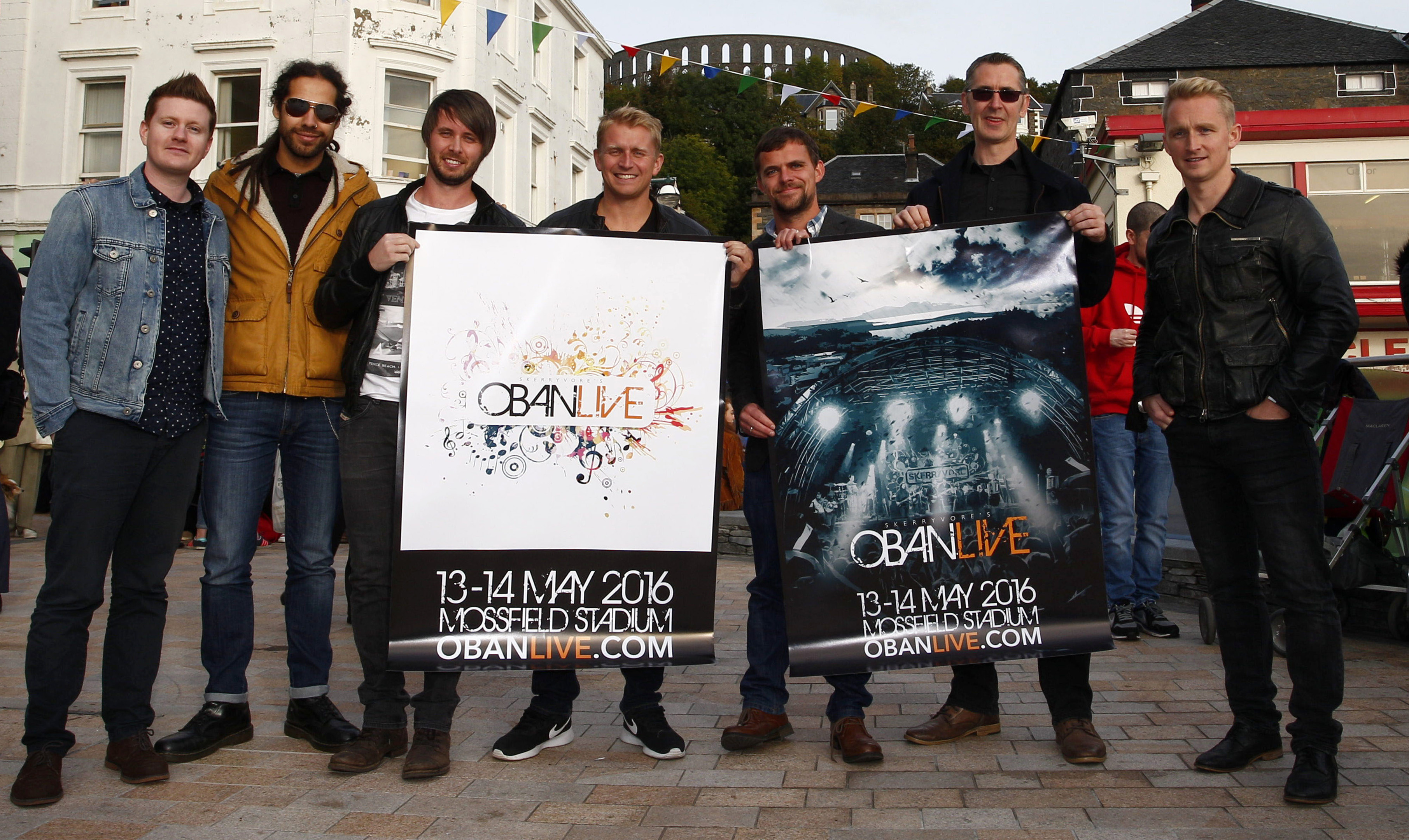 Skerryvore launch "Oban Live" a two day open air concert in Oban on 13thth & 14th May 2016......(c) STEPHEN LAWSON