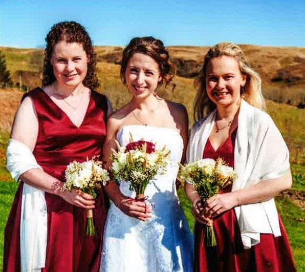 Theresa Wade, left, with sisters Louise and Rosie.