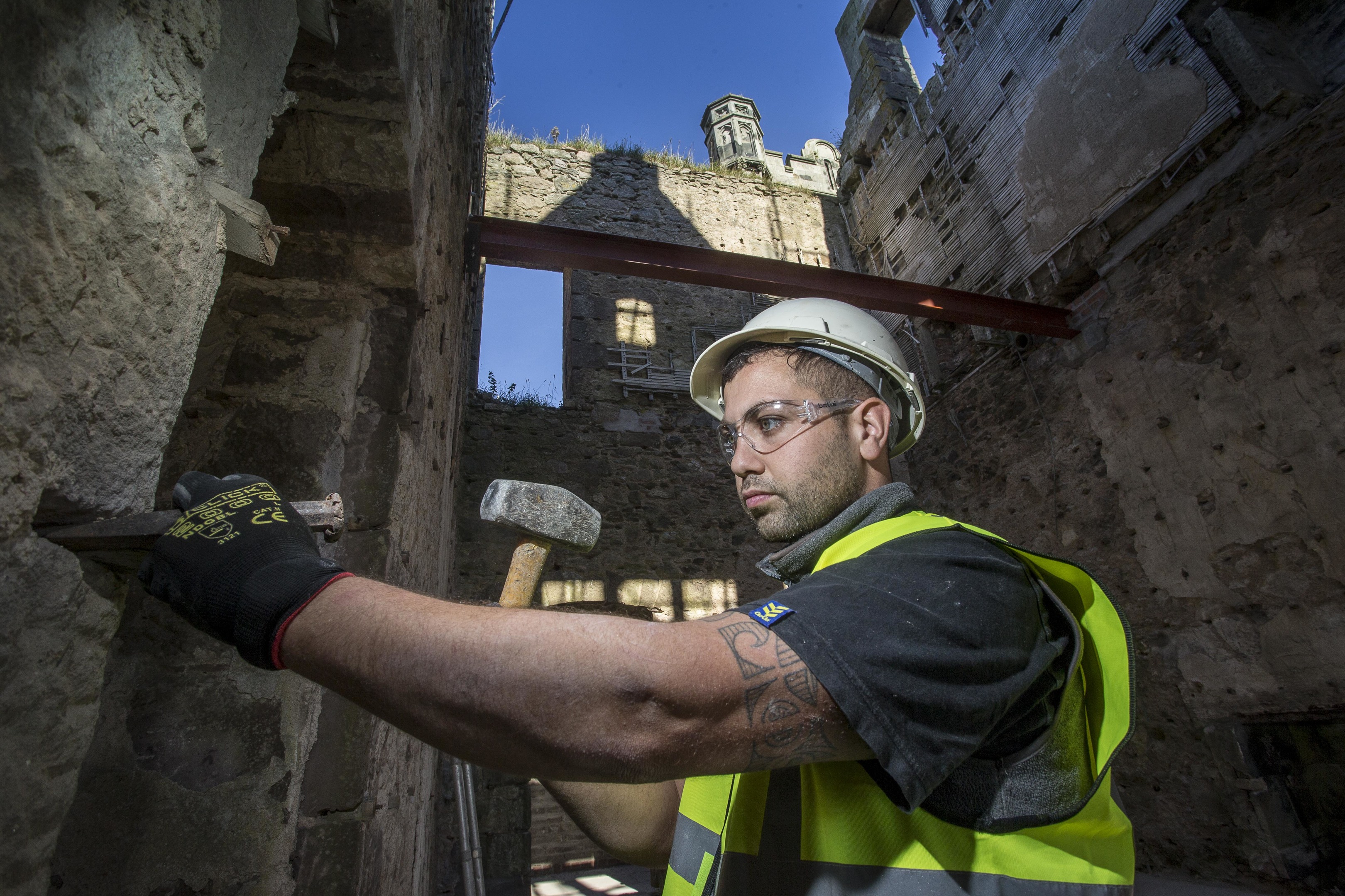 Work is underway to renovate the historic Ury Mansion near Stonehaven