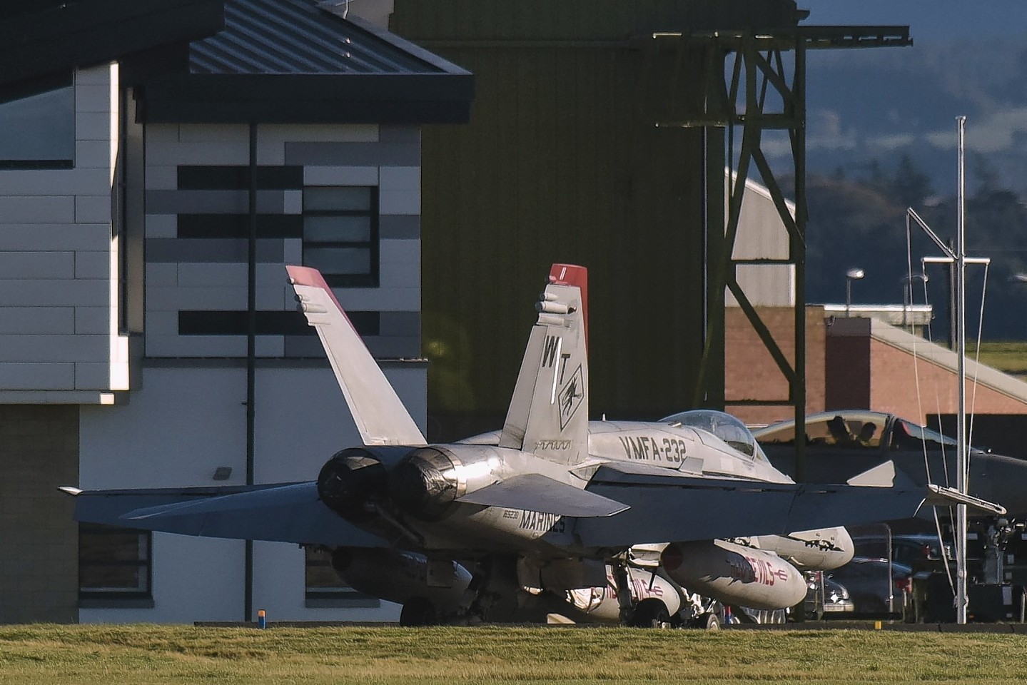 US pilots arrive in Lossiemouth after one of their colleagues died in a crash in England