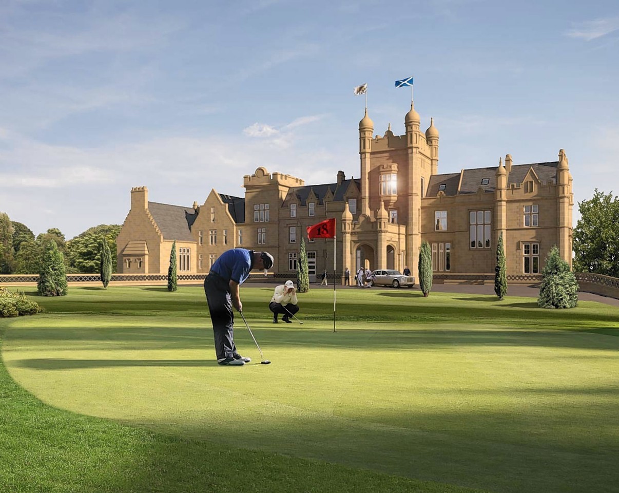 Artist impressions of planned Jack Nicklaus golf course at Ury, near Stonehaven