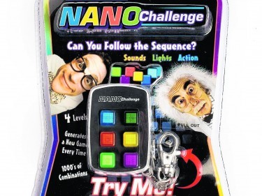 Undated Handout Photo of the Nano Challenge Brain Training Sequence Game, available from thegiftandgadgetstore.com. See PA Feature GADGETS Memory. Picture credit should read: PA Photo/Handout. WARNING: This picture must only be used to accompany PA Feature GADGETS Memory. WARNING: This picture must only be used with the full product information as stated above.