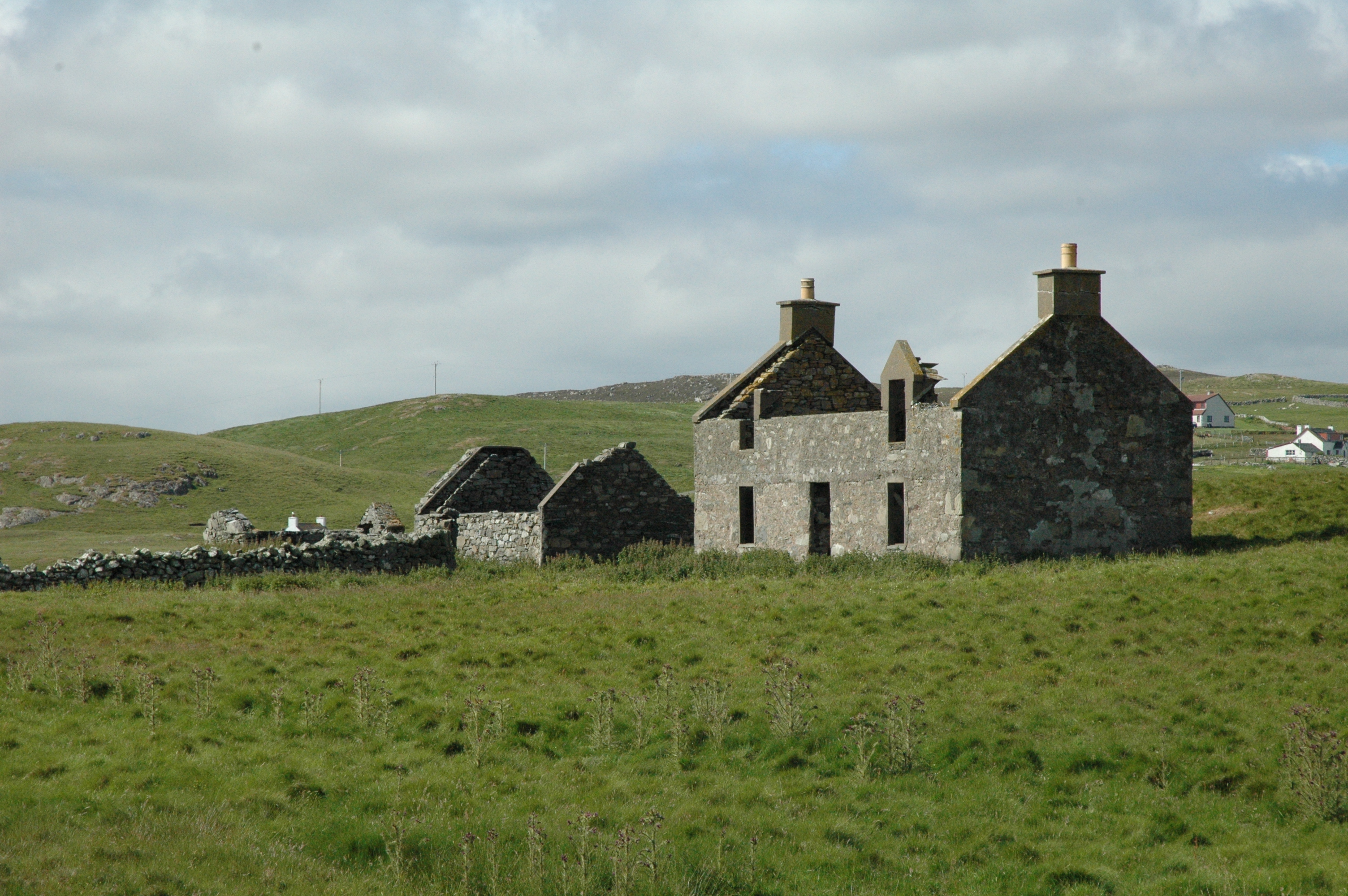 A ruined croft house