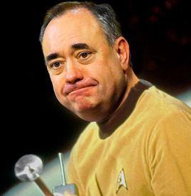 Alex Salmond mocked up this picture of his head on William Shatner's body