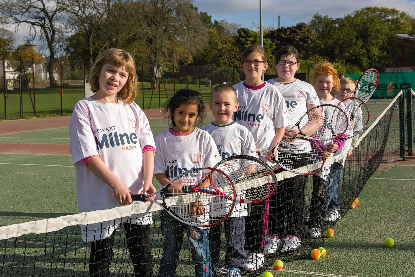 Forty youngsters enjoyed a day out at Westburn Tennis Club