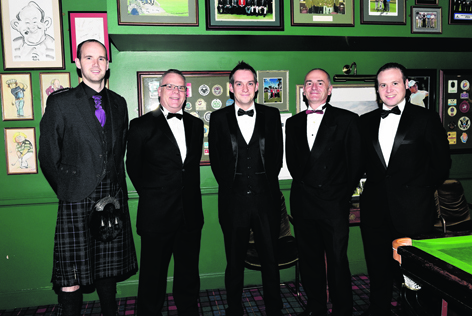 Dave Penny, Alastair McCallum, Stuart Thom, Mark Brown and Callum Gray