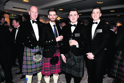 Fraser Moss, Andy Grant, Liam Dempsey and Steven MacPhail