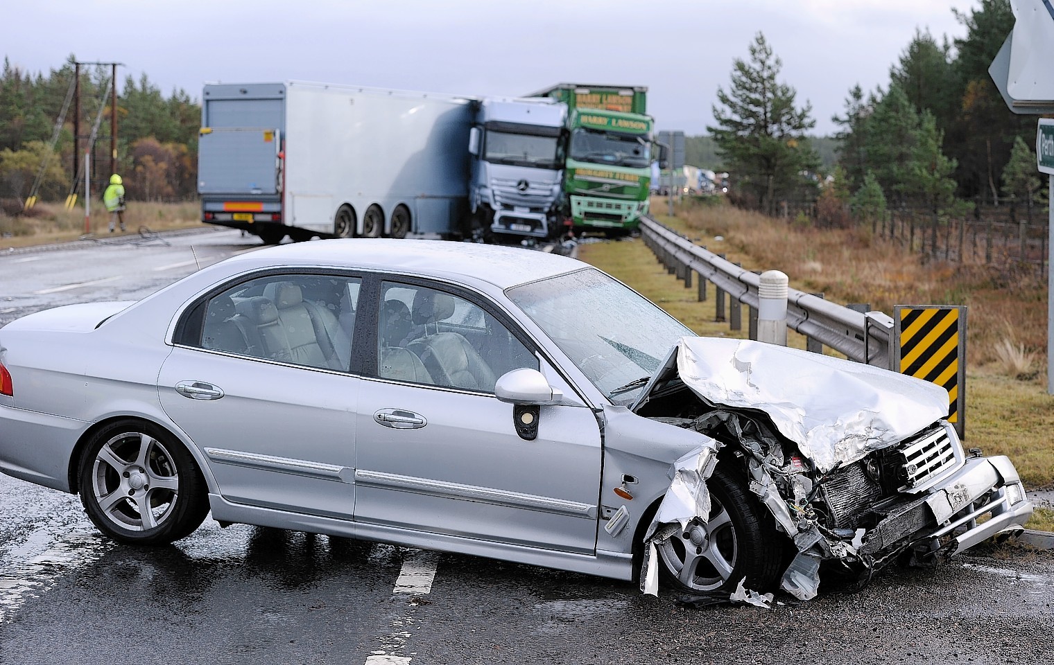 The crash on the A9 at Carrbridge