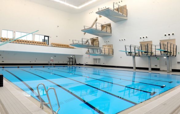 The pool at Aberdeen Sports Village's aquatic centre