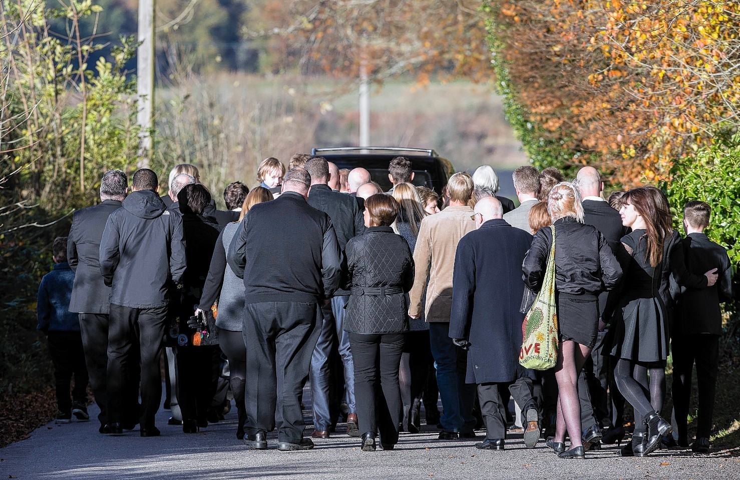Hundreds of Bailey's friends and family attended the service