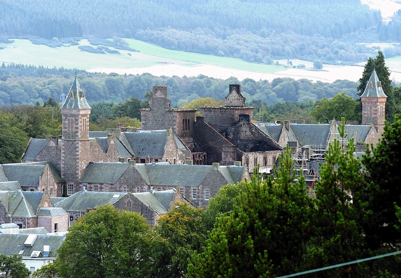 Craig Dunain hospital after the fire