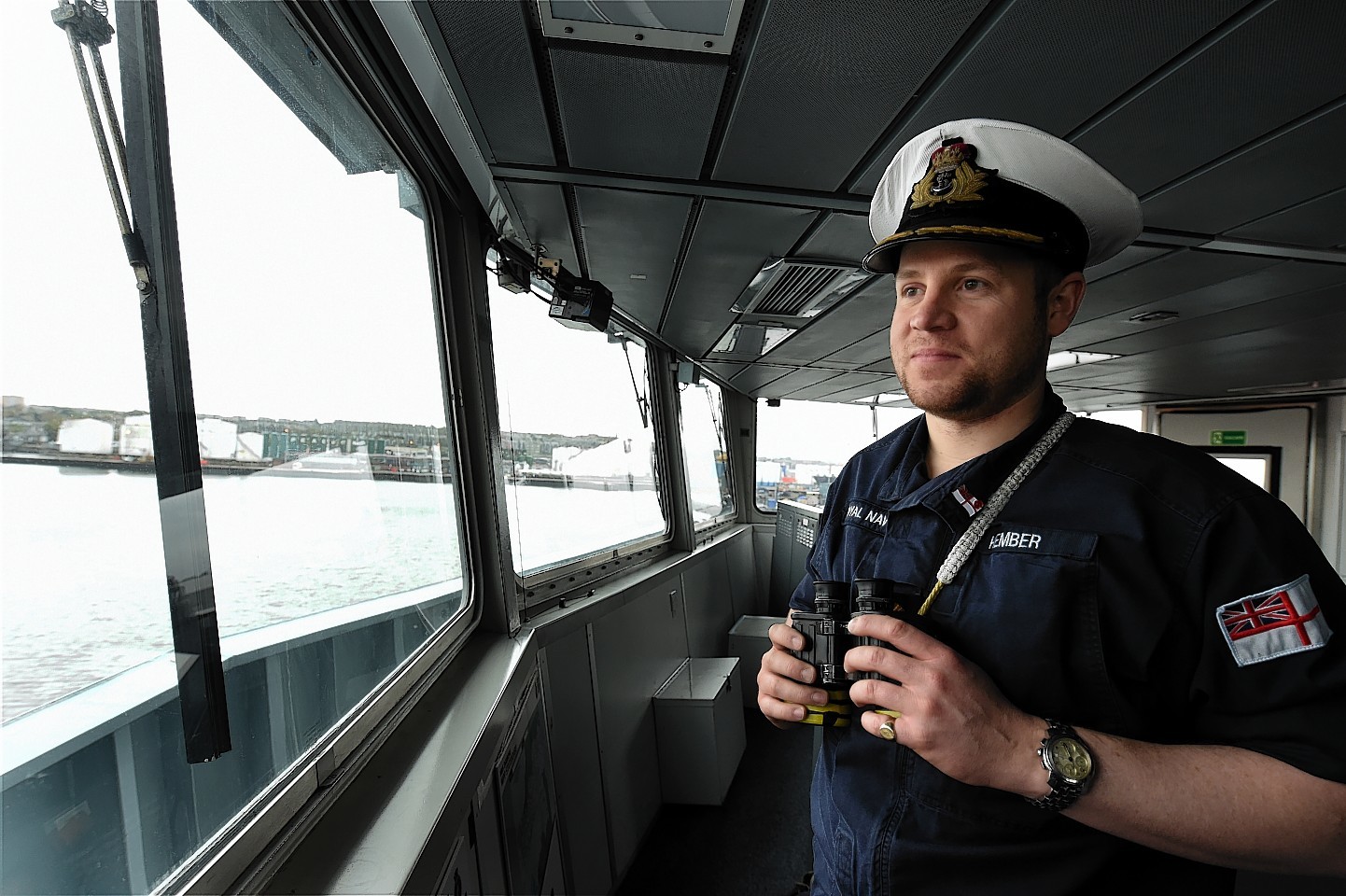 Marcus Hember, commanding officer of HMS Diamond. Picture by Jim Irvine