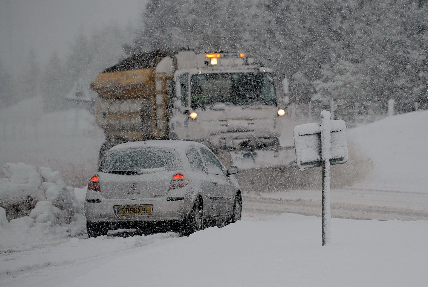 Motorists have been warned to plan their journeys as snow is expected on higher ground on Thursday