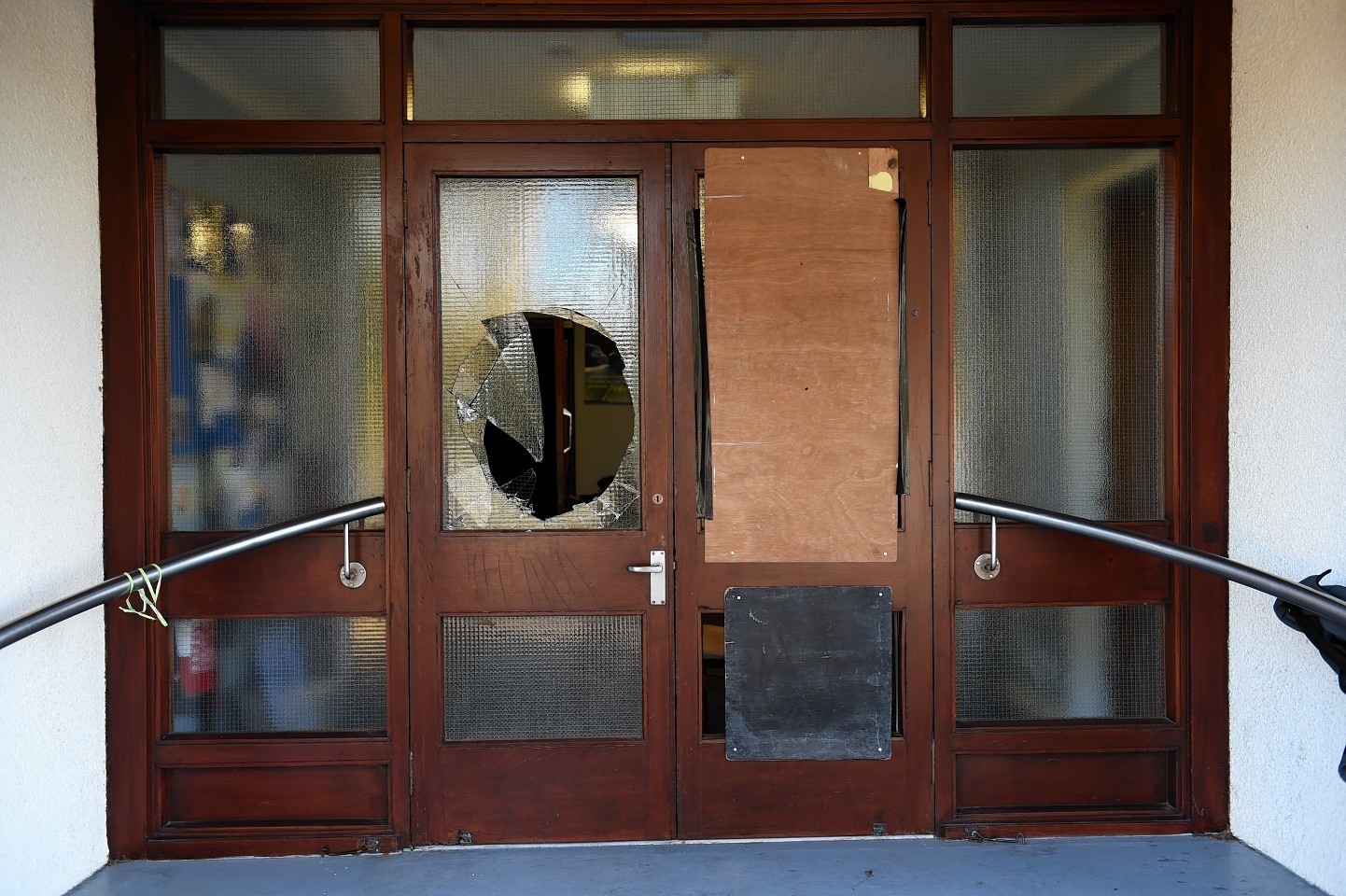 Fernielea Gospel Hall has been vandalised for the eighth time this year. Picture by Kenny Elrick 