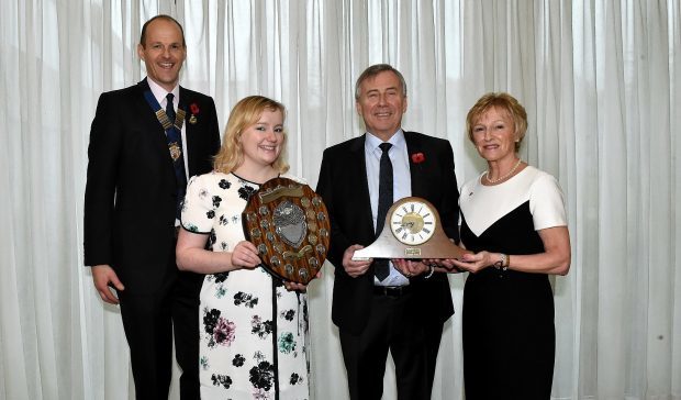 RNAS president Dave Green, P&J farming editor Gemma Mackenzie, Graham Baxter and wife Kathleen