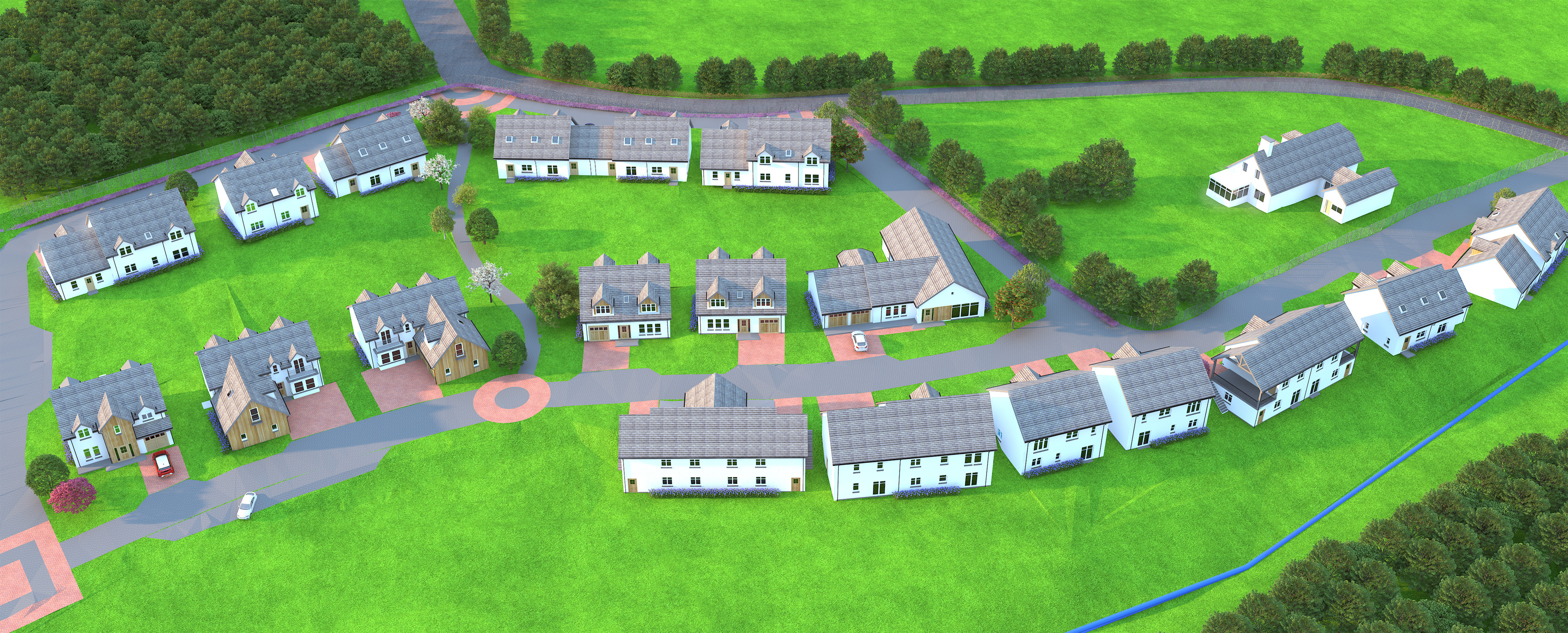 An artist's impression of the homes in Hatton