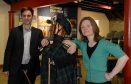 Lochaber Chamber of Commerce Chairman Bruno Berardelli and Claire Gibb of Room 13 at the launch of Lochaber Ideas Wee