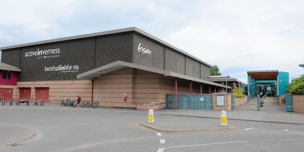 Inverness Leisure Centre which contains the 25-year-old climbing wall. Image: Sandy McCook/DC Thomson.