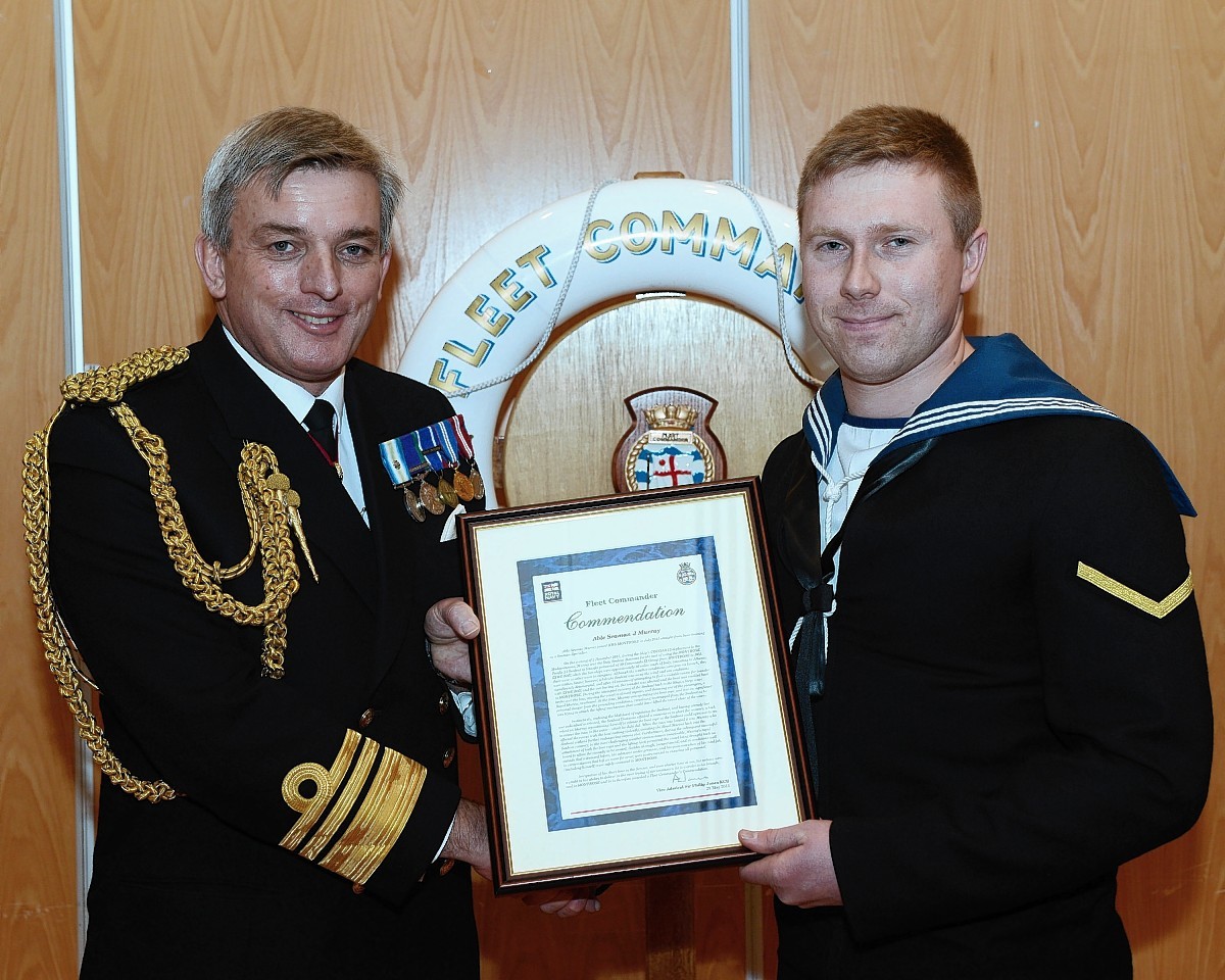 AB Murray awarded a Fleet Commander Commendation.