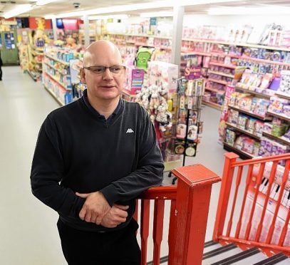 Eric Beattie, manager of Junner's Toy Shop in Elgin