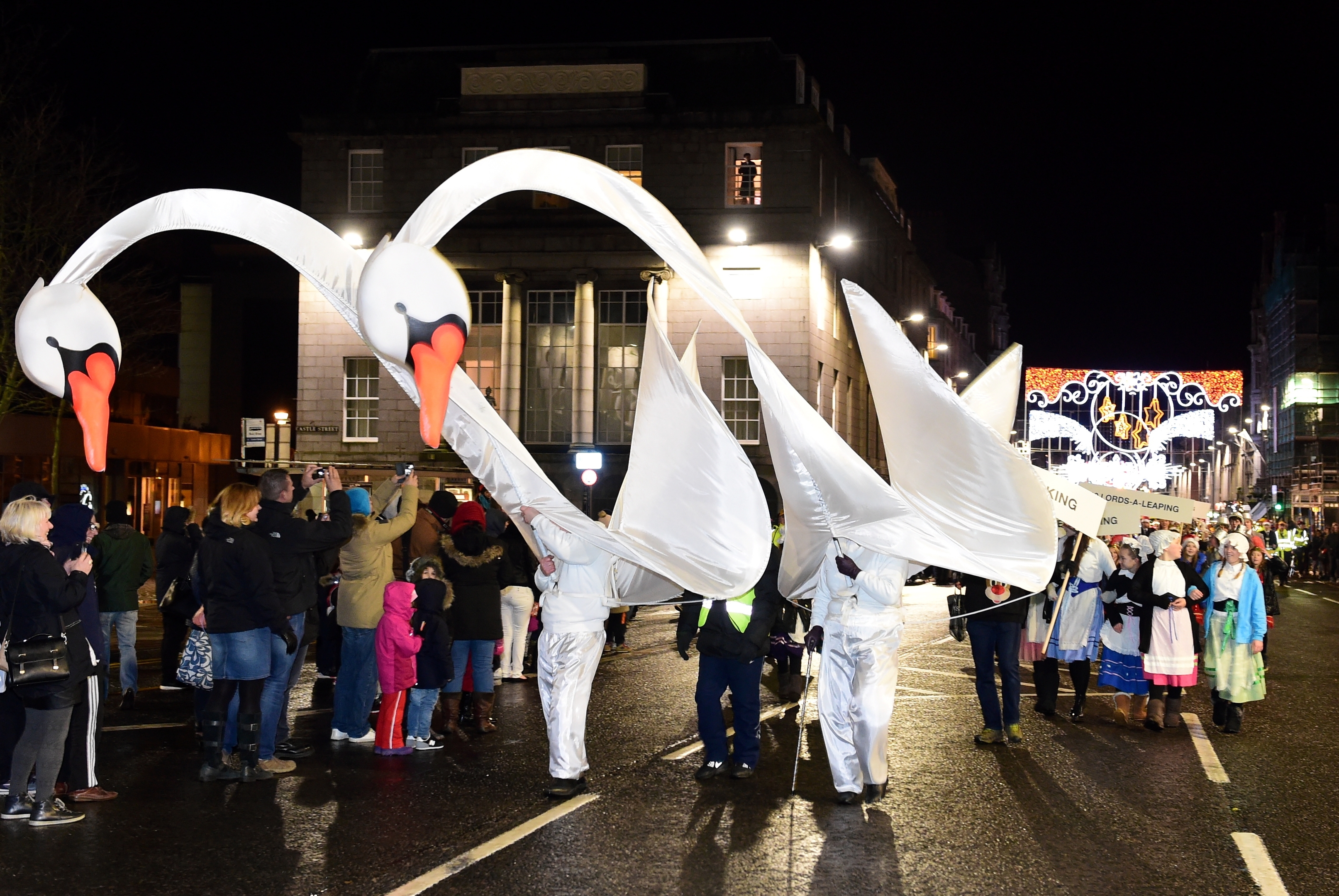 The city of Aberdeen Christmas Parade and switching on of the lights down Union Street. 