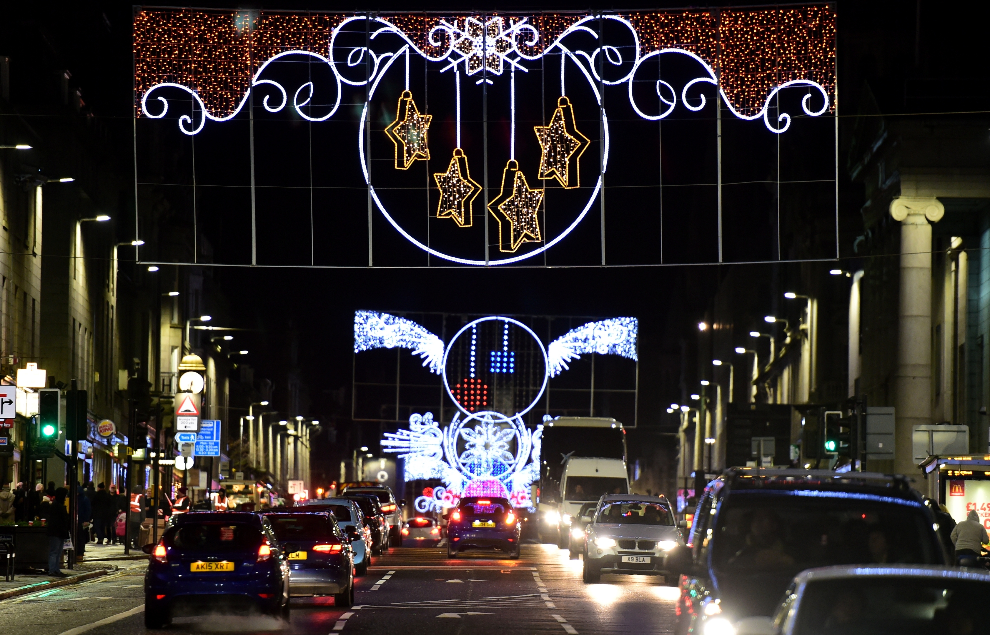 The city of Aberdeen Christmas Parade and switching on of the lights down Union Street. 