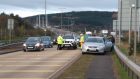 The crash cause lengthy tailbacks over the bridge