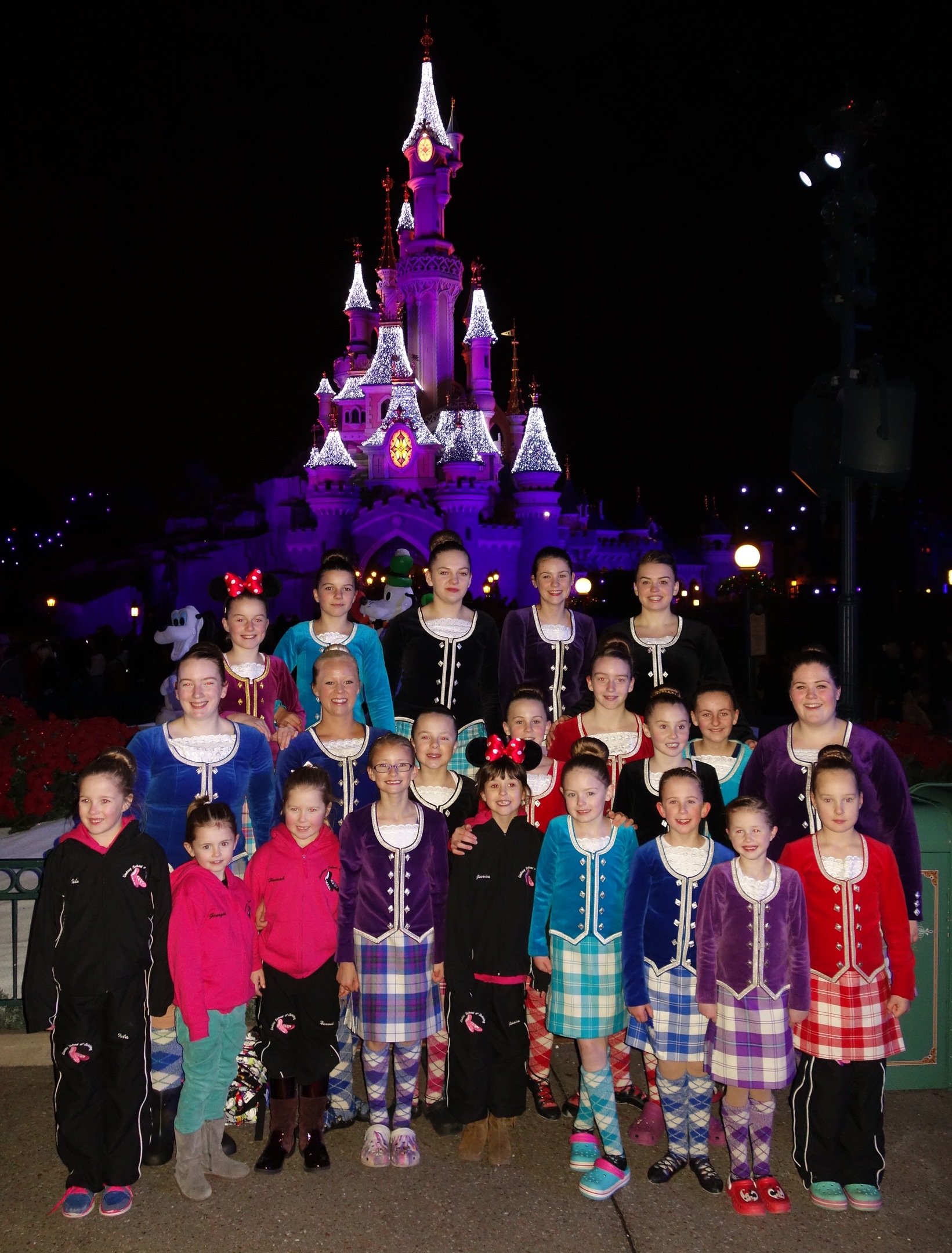 The performers from the Lindsay School of Dance - which is bases in both Stonehaven and Laurencekirk - flew out to Disneyland Paris just days after the Paris Attacks.