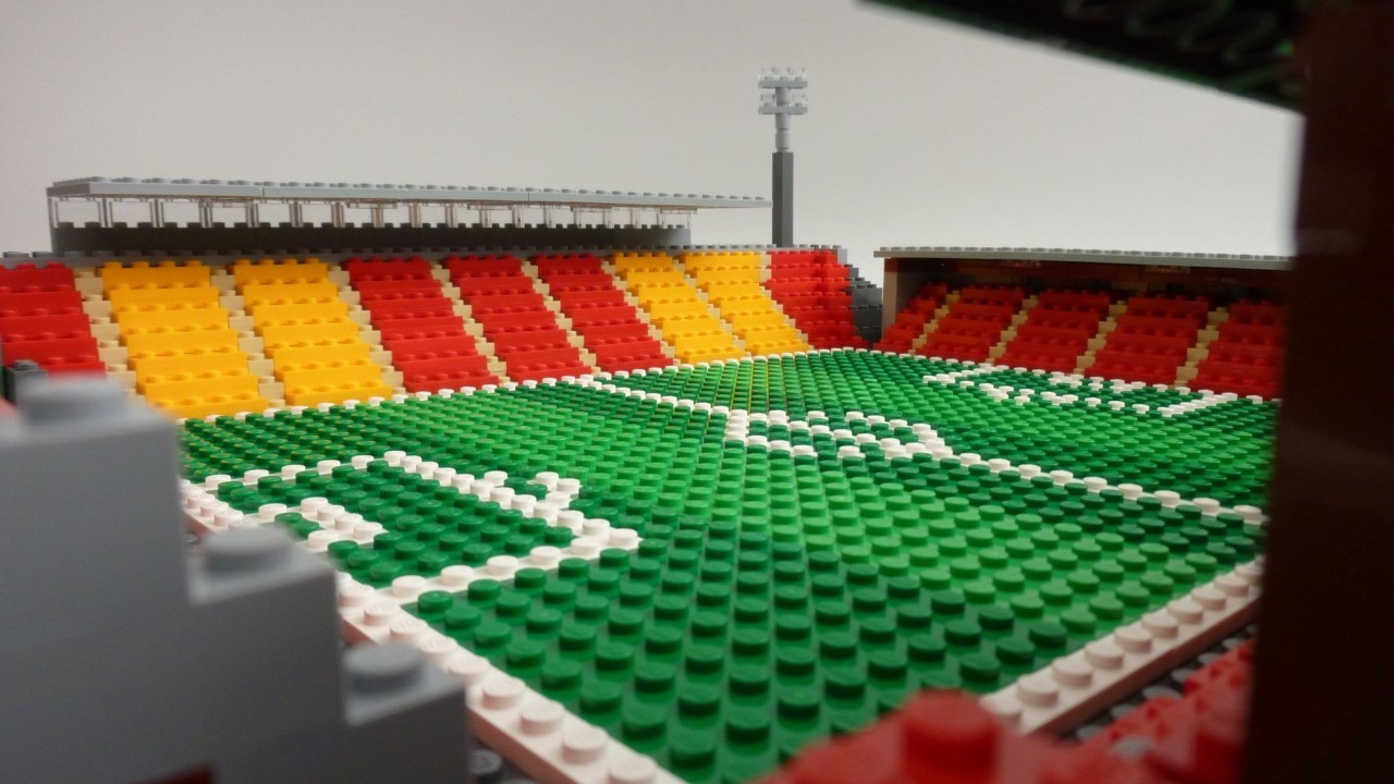 The Lego Pittodrie goes into great detail... But is missing a seagull or two