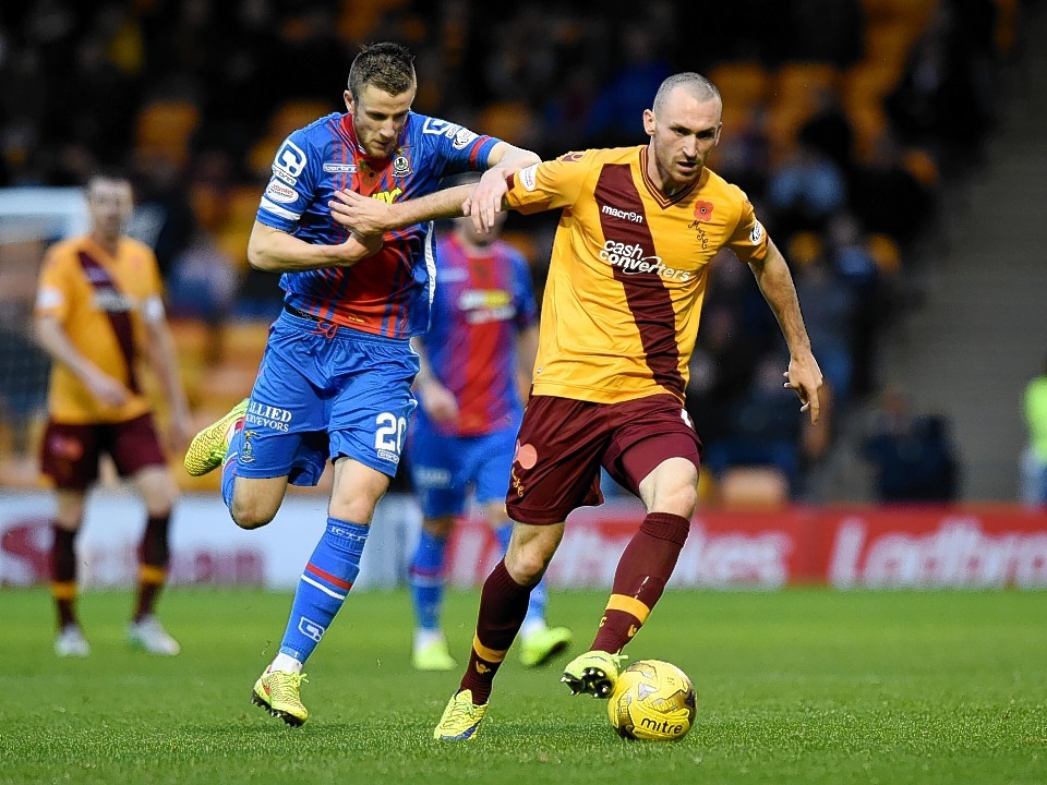 Joe Chalmers left Motherwell to join Caley Thistle in the summer.