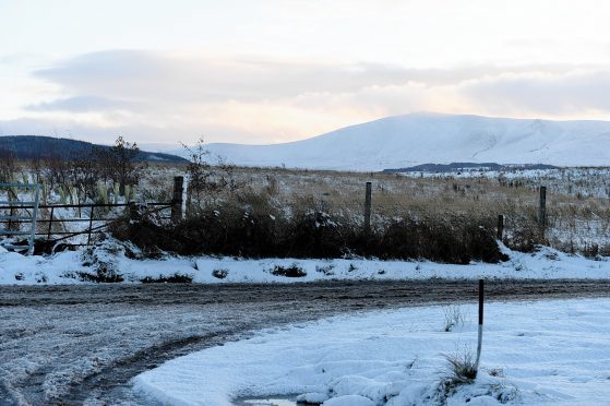 Looking across to Ben Rinnes