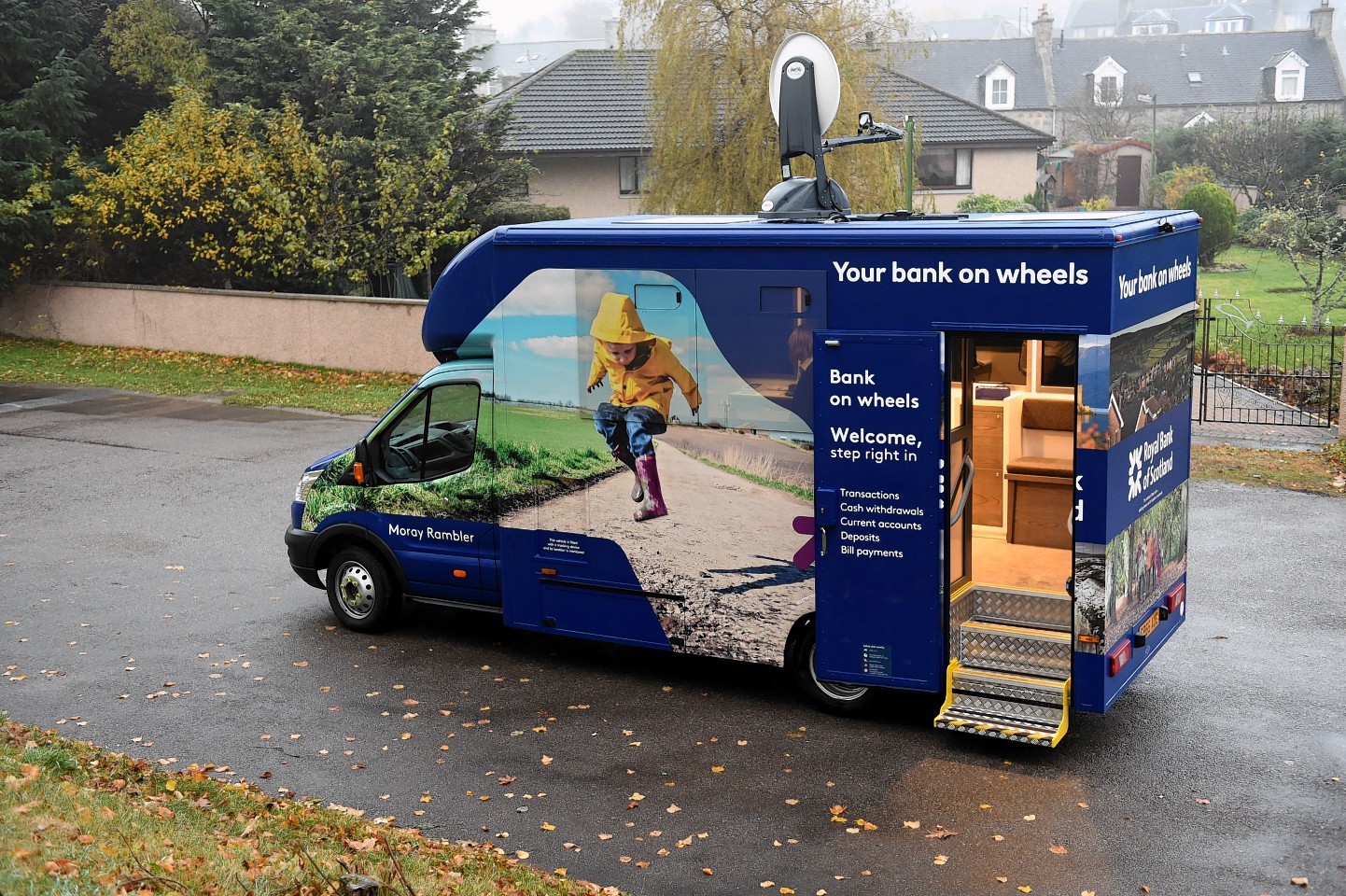 The Royal Bank Of Scotland mobile bank. Picture by Gordon Lennox