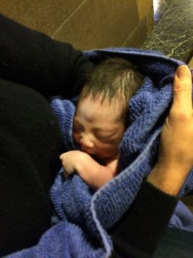 The baby boy was found by a church custodian. Photograph courtesy of Paul Cerni.