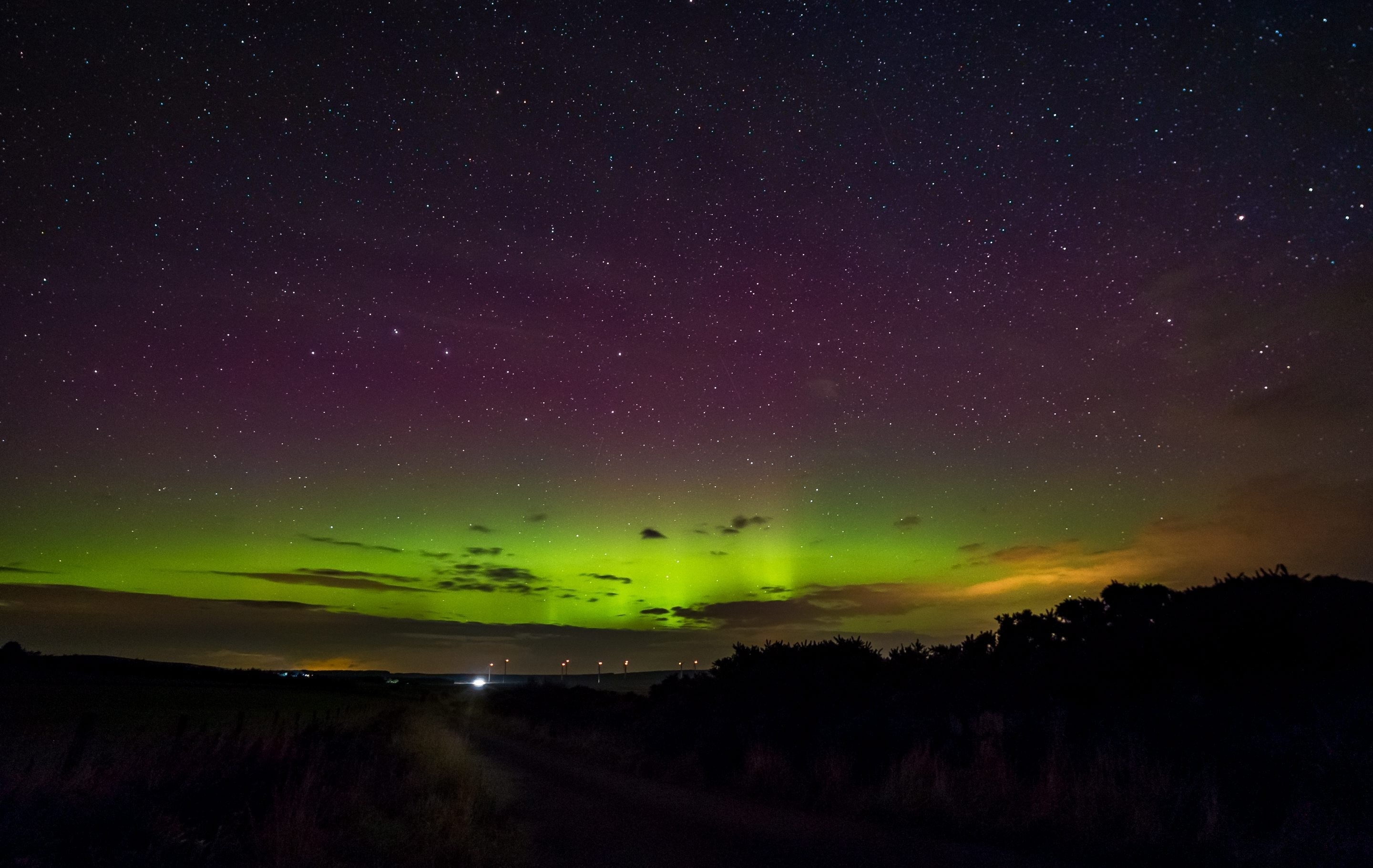 Stunning Aurora seen Aurora over Caithness, 