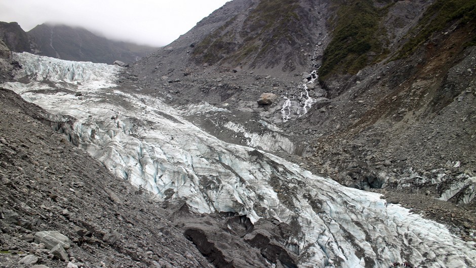 A slow moving glacier