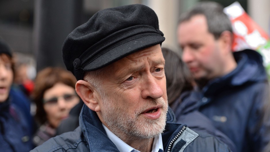 Jeremy Corbyn joined climate change campaigners in London as he considered whether to allow a free vote on Syria air strikes