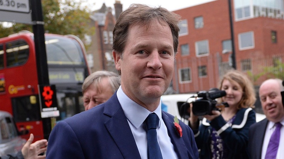 Former deputy prime minister Nick Clegg made the comments earlier this week