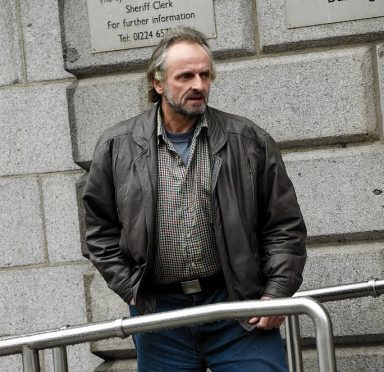 Raymond Panton leaving Aberdeen High Court