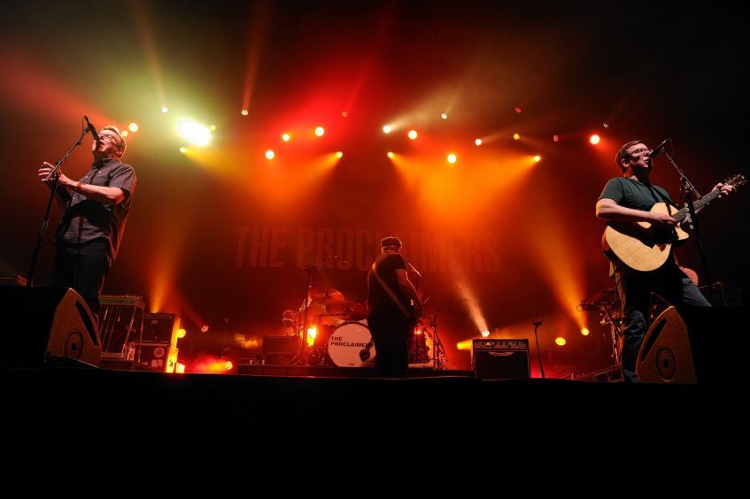 The Proclaimers on stage at the AECC.  Pictures by Kenny Elrick