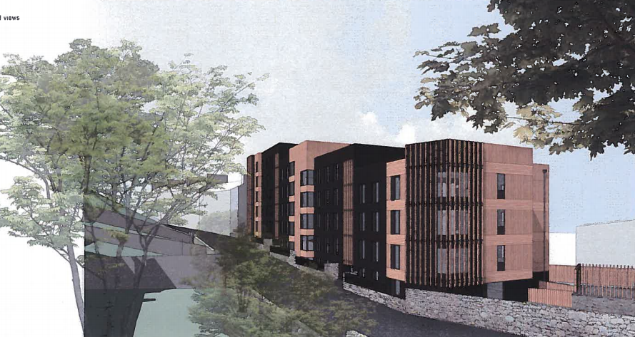 Plans for the proposed student flats in Aberdeen