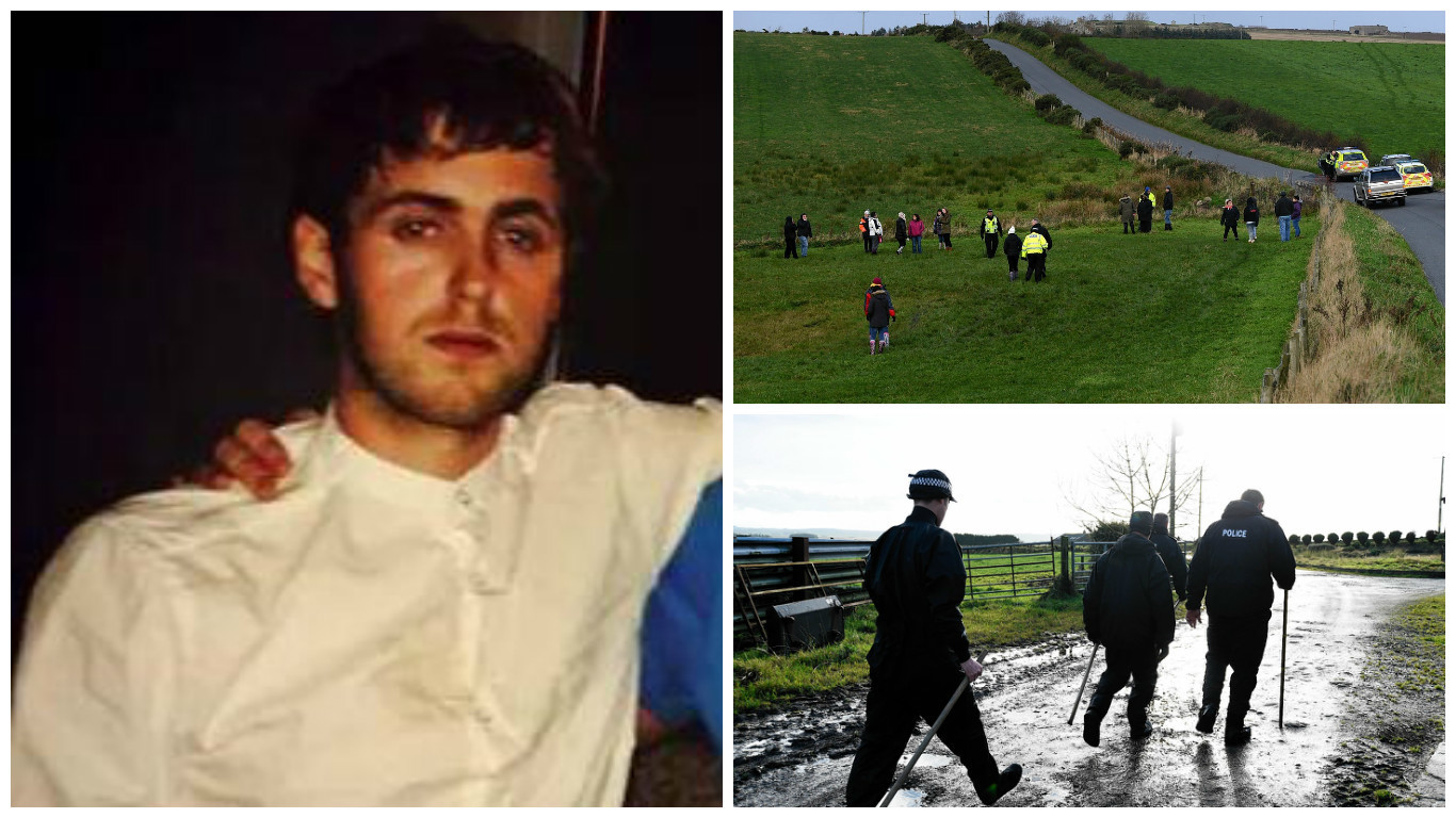 A collection of images showing Shaun Ritchie and the search for him