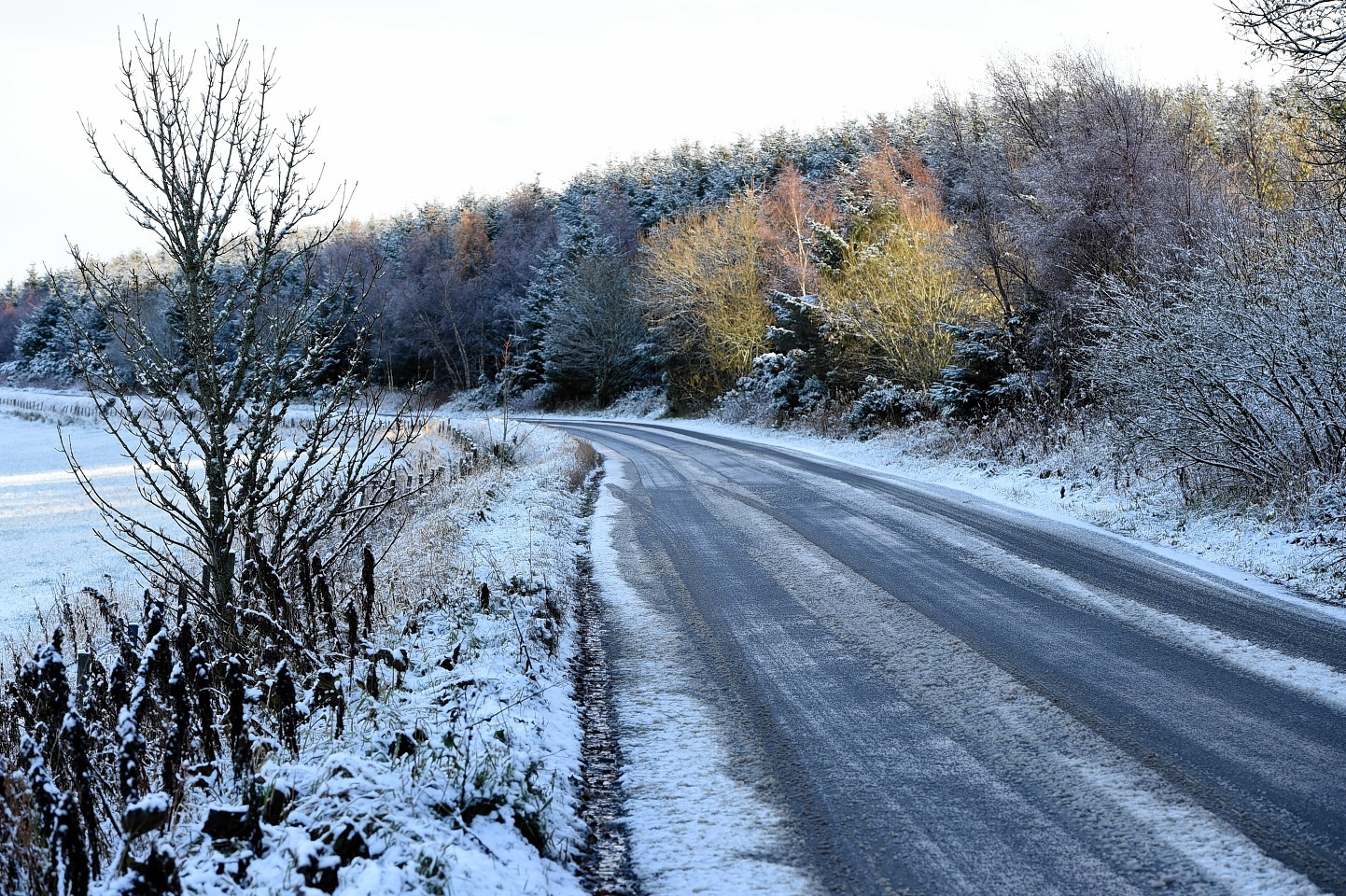 The Met Office has issued a warning of ice in parts of the Highlands
